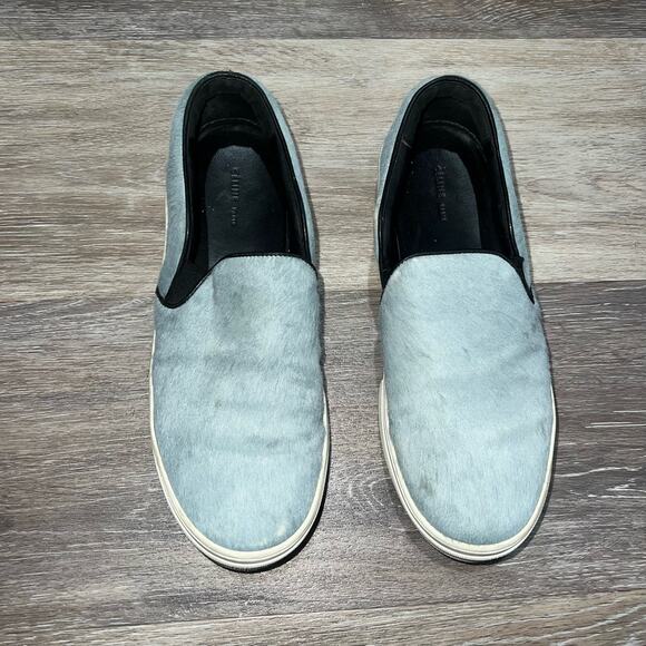 Celine Shoes - CELINE Light Blue Pony Hair Slip On Sneakers 37.5